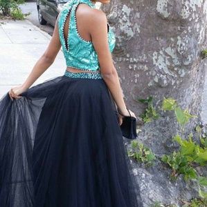 Two piece floor lenth skirt and top